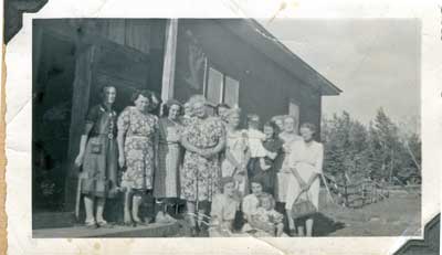 Women's Institute Meeting at Mrs. J.S. Scheuermann's, July 1948