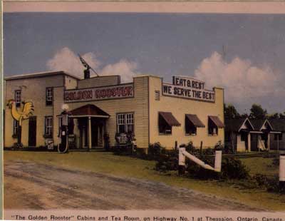 The Golden Rooster Cabins and Tea Room, Thessalon, circa 1945