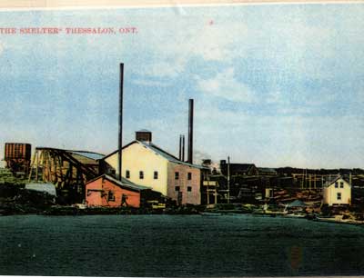 The Smelter (later Firstbrook Bros. Box Factory), Thessalon, Ontario, circa 1910
