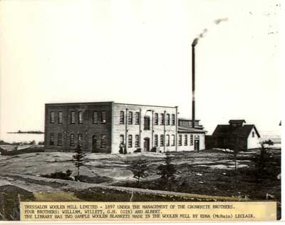 Thessalon Woolen Mill, 1897