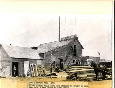 Shaw's Planing Mill, Thessalon, 1890
