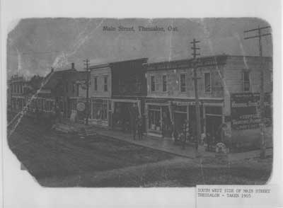 South West Side Main Street,Thessalon, Ontario,  circa 1905