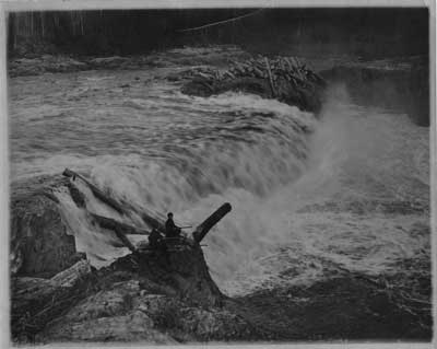 Slate Falls, Mississauga River, circa 1900