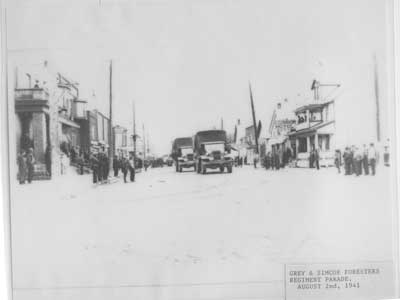 Grey and Simcoe Foresters, Thessalon, Ontario, August 2, 1941