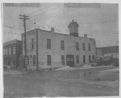 Thessalon, Old Townhall, Firehall, Courthouse and Library, circa 1940
