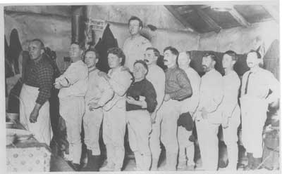 Men in Logging Camp, circa 1910