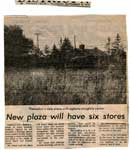 "New plaza will have six stores", (Thessalon, Ontario) Sault Star Clipping, 1978
