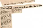 "The Sault of yesteryear--from the Star's files", Sault Star Clipping, 1971