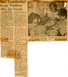 "Busy Grandmother Keeps Tradition Alive", Sault Star Clipping, circa 1970