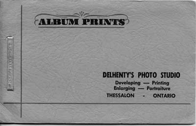 Delhenty Photo Album Cover, Thessalon, Ontario,circa 1955