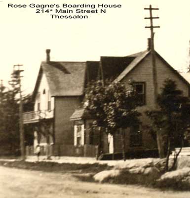 Gagne's Boarding House, 214 Main Street, Thessalon, circa 1916