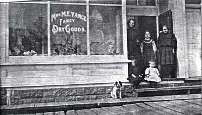 M.E. Vance Fancy Dry Goods Storefront, Thessalon, Ontario circa 1925