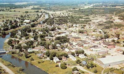 Aerial Shot of Thessalon, circa 1950