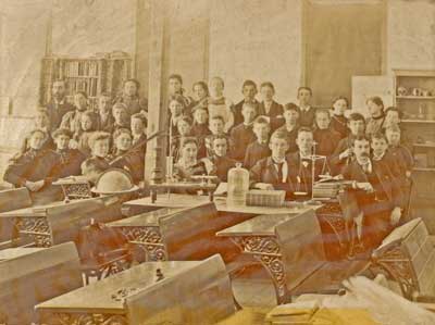 Classroom at the Upper School, Thessalon, circa 1898