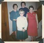 Mrs.Seabrook with Three Daughters-in-laws, 1968