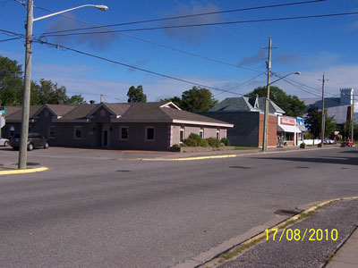 West side of Main Street, corner of Lorne Street (Former site of MacLeans Hardware)