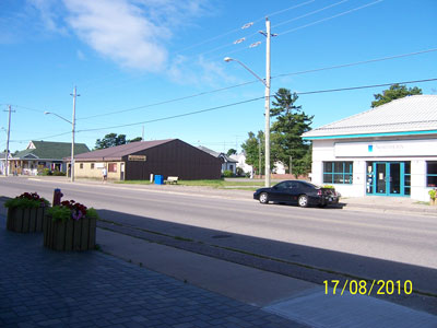 West side of Main Street between Huron and Lorne Street