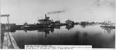 Thessalon Government Dock, summer 1930