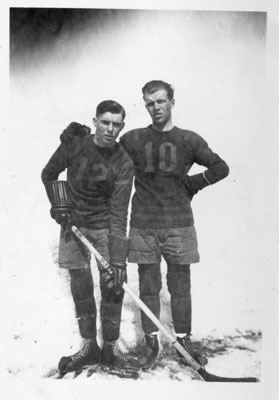 Earl St. John and Morris Driver, Thessalon Eagles, 1938-1939