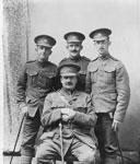 Group of Four Soldiers in Uniform, circa 1914