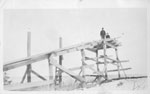 Jack Munroe and Orville Beadle, Toboggan Slide, Nesterville, circa 1920