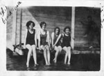 Swimmers at Lakeside Park Pavillion, Thessalon, circa 1930