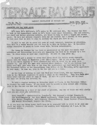 Terrace Bay News, 18 Mar 1947