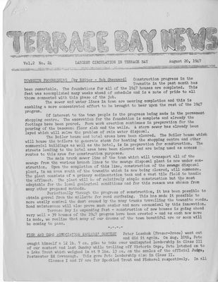 Terrace Bay News, 20 Aug 1947