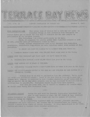 Terrace Bay News, 8 Oct 1947