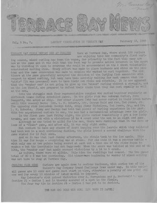 Terrace Bay News, 19 Feb 1948