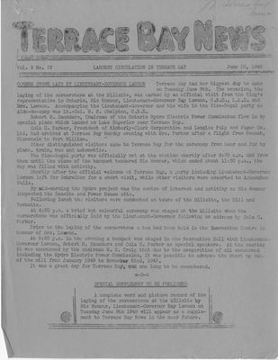 Terrace Bay News, 10 Jun 1948