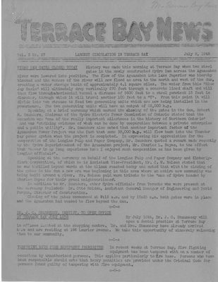 Terrace Bay News, 8 Jul 1948