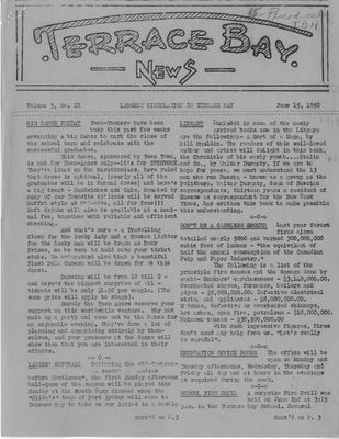 Terrace Bay News, 15 Jun 1950