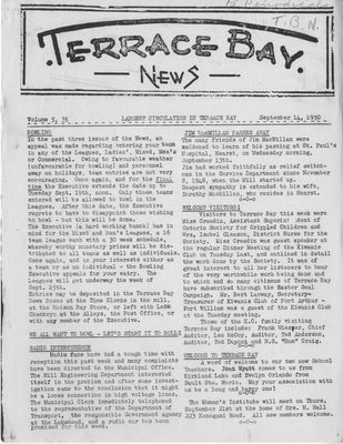 Terrace Bay News, 14 Sep 1950