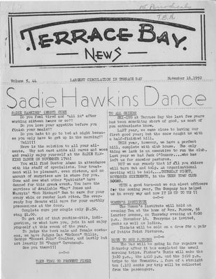 Terrace Bay News, 16 Nov 1950