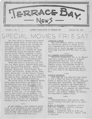 Terrace Bay News, 18 Jan 1951