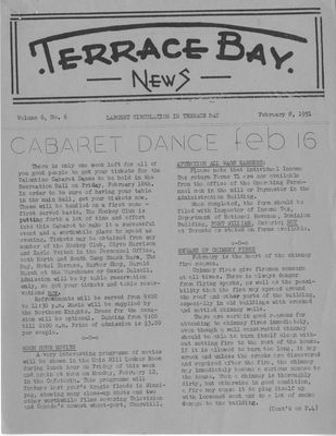 Terrace Bay News, 8 Feb 1951