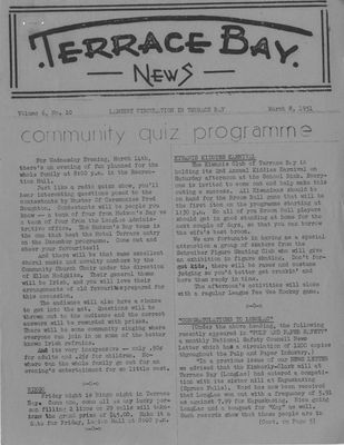 Terrace Bay News, 8 Mar 1951