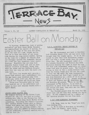 Terrace Bay News, 22 Mar 1951