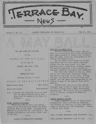 Terrace Bay News, 10 May 1951