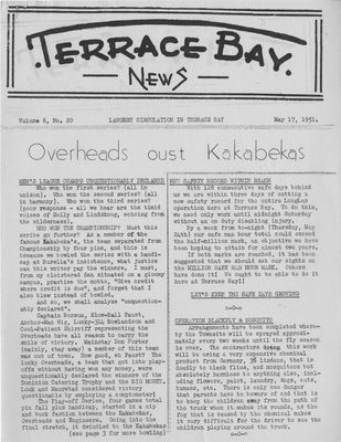 Terrace Bay News, 17 May 1951