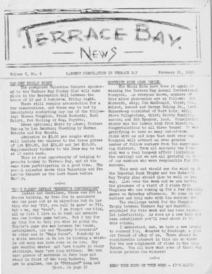 Terrace Bay News, 21 Feb 1952