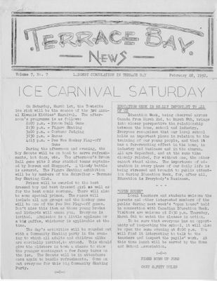 Terrace Bay News, 28 Feb 1952