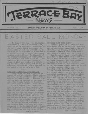 Terrace Bay News, 2 Apr 1953