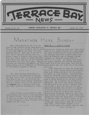 Terrace Bay News, 27 Aug 1953