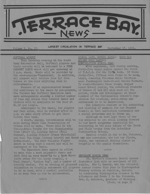 Terrace Bay News, 17 Sep 1953