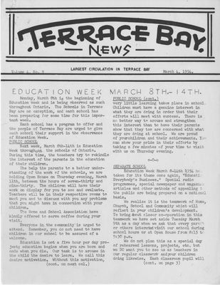 Terrace Bay News, 4 Mar 1954