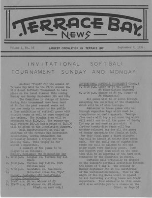 Terrace Bay News, 2 Sep 1954