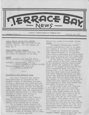 Terrace Bay News, 14 Feb 1957