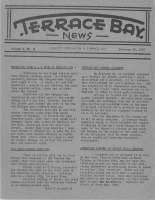 Terrace Bay News, 28 Feb 1957